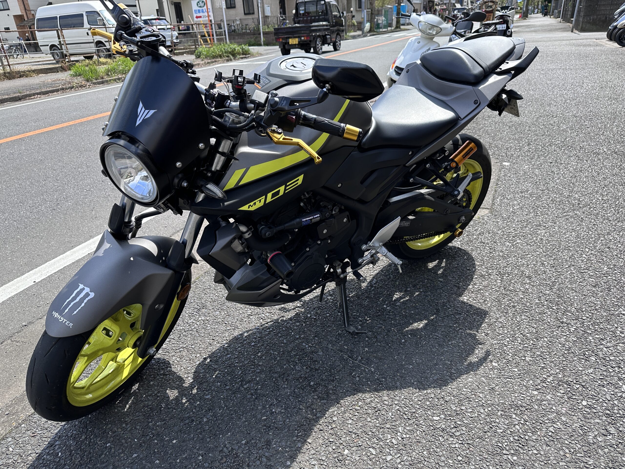 YAMAHA MT-25 MT-03 丸目ヘッドライトセット - ライト、ウィンカー