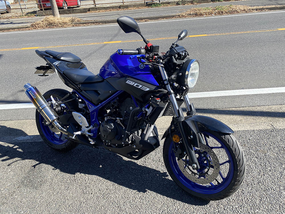 YAMAHA MT03 ヘッドライト丸目化カスタム（千葉県松戸市・柏市・流山市