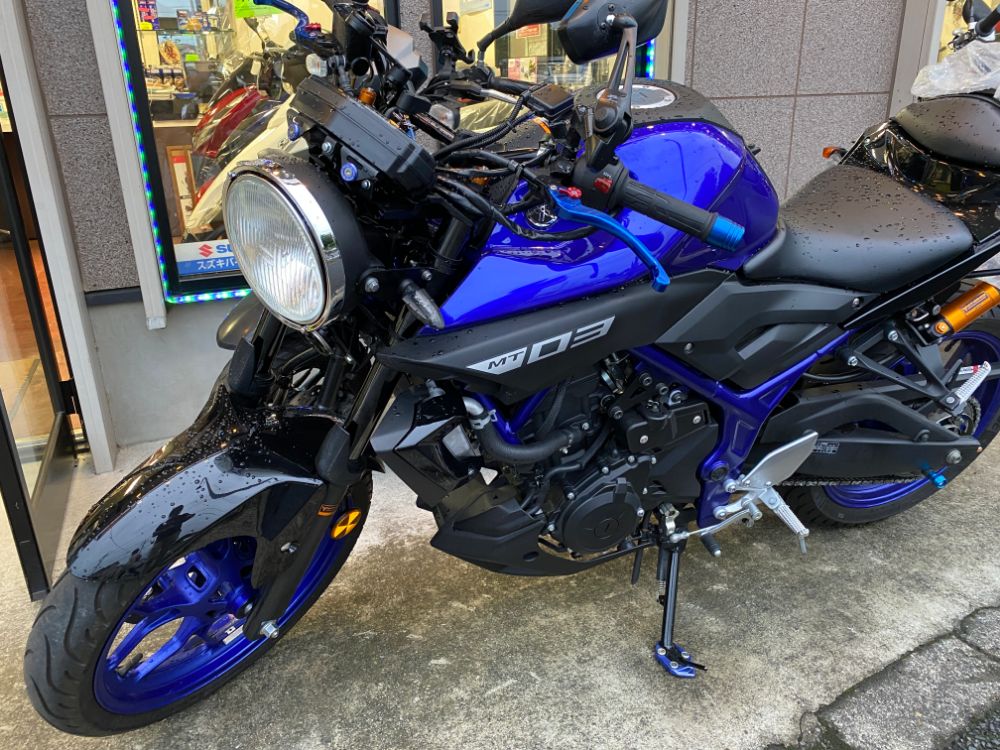 YAMAHA MT-25 MT-03 丸目ヘッドライトセット - パーツ