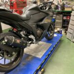 SUZUKI　ジクサーSF250　マフラー取り付け（千葉県松戸市・柏市・流山市　バイク修理・点検・整備・カスタム）