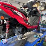 <span class="title">YAMAHA　シグナスX　タイヤ交換（千葉県松戸市・柏市・流山市　バイク修理・点検・整備）</span>
