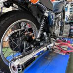 <span class="title">YAMAHA　SR400　ブレーキディスクローター等交換（千葉県松戸市・柏市・流山市　バイク修理・点検・整備）</span>
