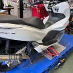 <span class="title">HONDA　PCX125　Fタイヤ交換（千葉県松戸市・柏市・流山市　バイク修理・点検・整備）</span>