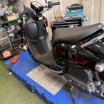 YAMAHA　ビーノ 　定期点検・オイル交換（千葉県松戸市・柏市・流山市　バイク修理・点検・整備）