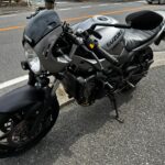 SUZUKI　SV650X　リアショック交換（千葉県松戸市・柏市・流山市　バイク修理・点検・整備・カスタム）