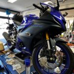 <span class="title">YAMAHA　YZF-R15　定期点検＆オイル交換（千葉県松戸市・柏市・流山市　バイク車検・点検・整備）</span>