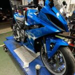 SUZUKI　GSX-8R　定期点検＆オイル交換（千葉県松戸市・柏市・流山市　バイク車検・点検・整備）