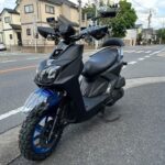 YAMAHA　BW’S125　前後ブロックタイヤ交換＆各種メンテナンス（千葉県松戸市・柏市・流山市　バイク車検・点検・整備）BWS125