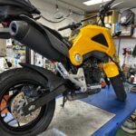 <span class="title">HONDA　 GROM　定期点検・前後ブレーキパッド交換（千葉県松戸市・柏市・流山市　バイク車検・点検・整備）</span>
