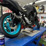<span class="title">YAMAHA　MT03　オイル交換（千葉県松戸市・柏市・流山市　バイク車検・点検・整備）</span>